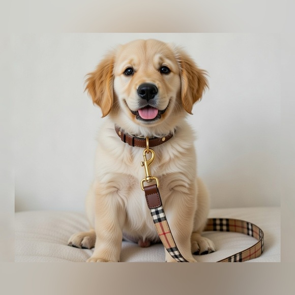 Burberry Nova Check leather dog leash new - Picture 3 of 12